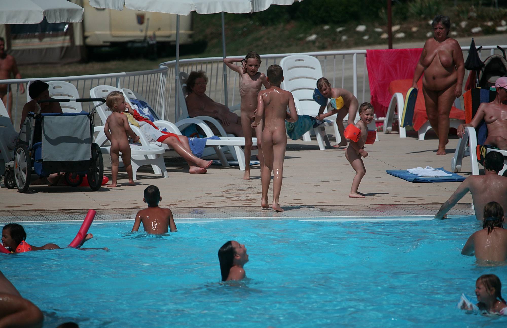 Young Naturists - Afternoon Pool Games - 2