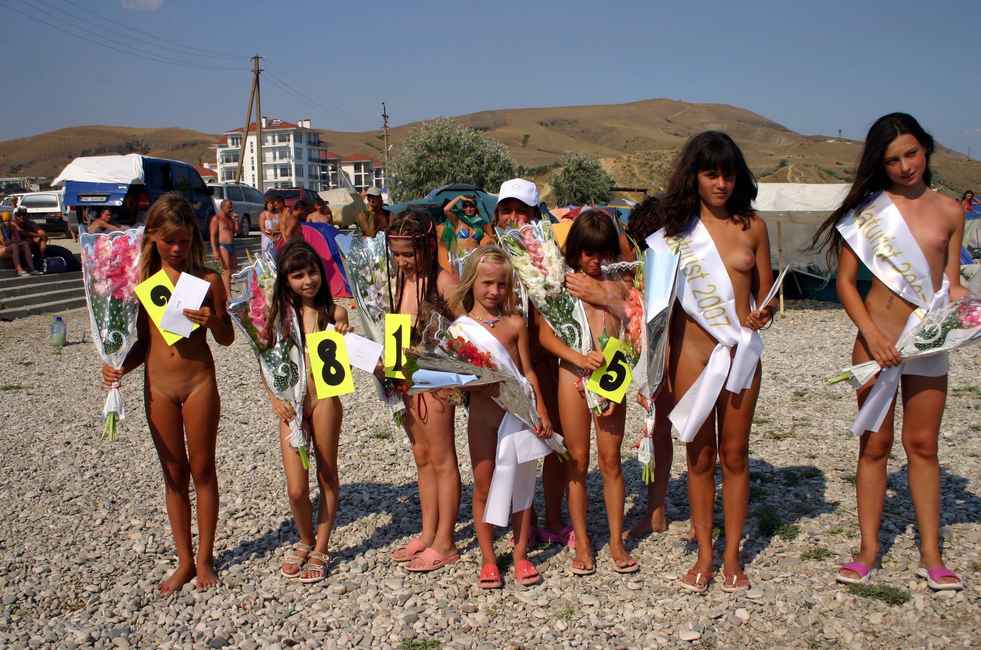 Family Nudists - Naturist Pageant Line-Up - 3