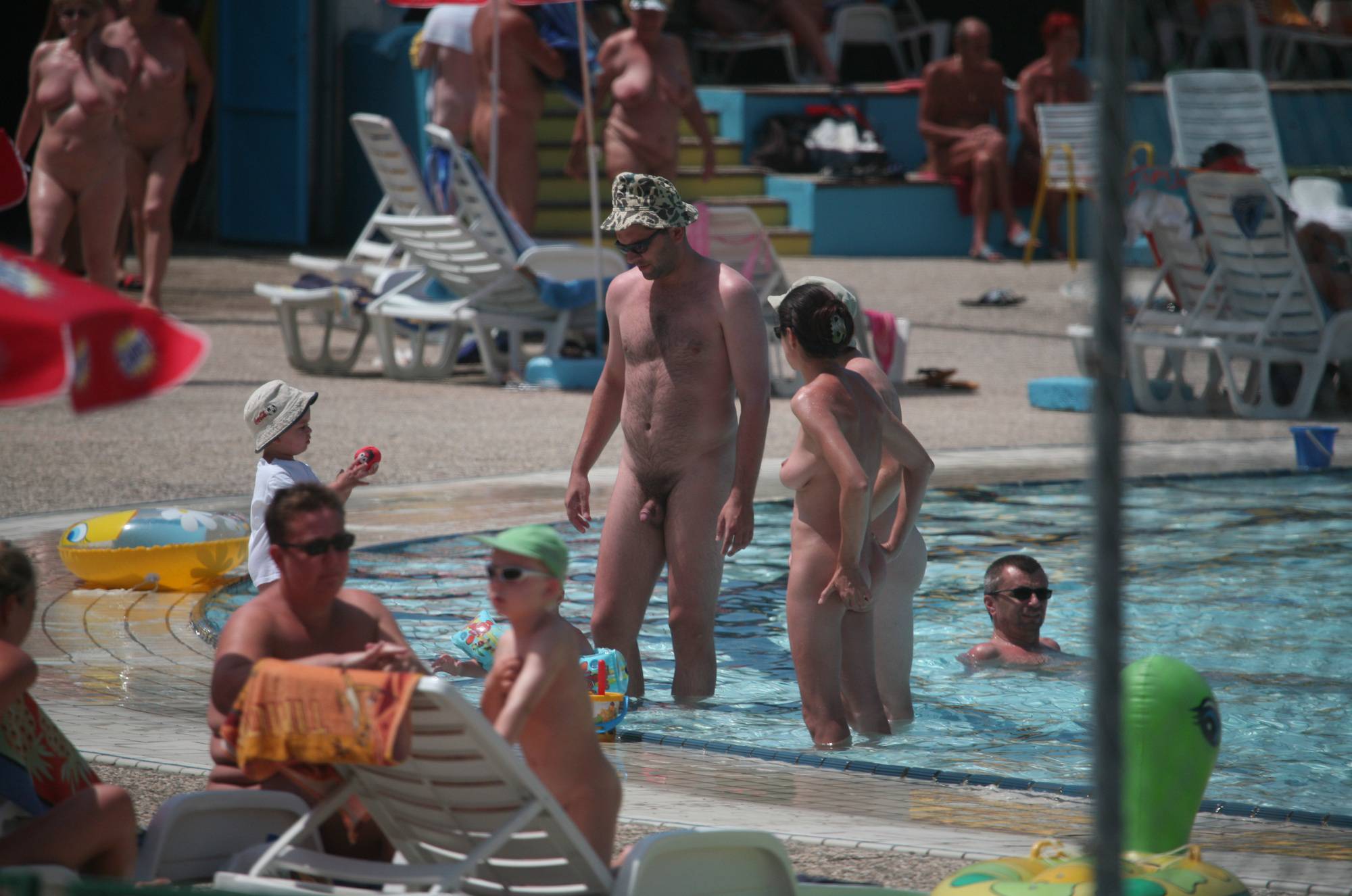 Pure Nudism Pics Nudist Pool Guests Enter - 1