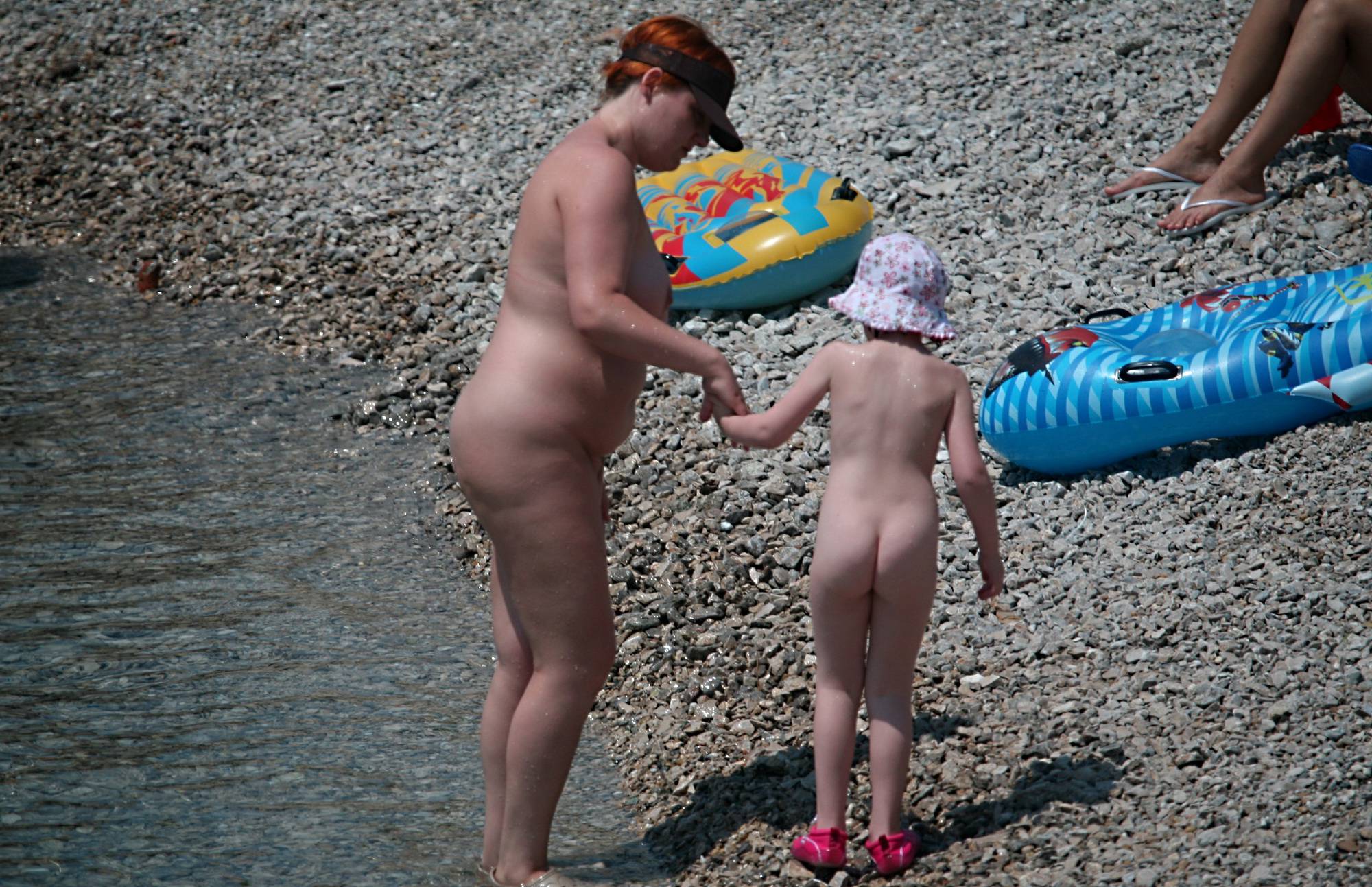Nude Mother Leading Way - Naturist Family - 1