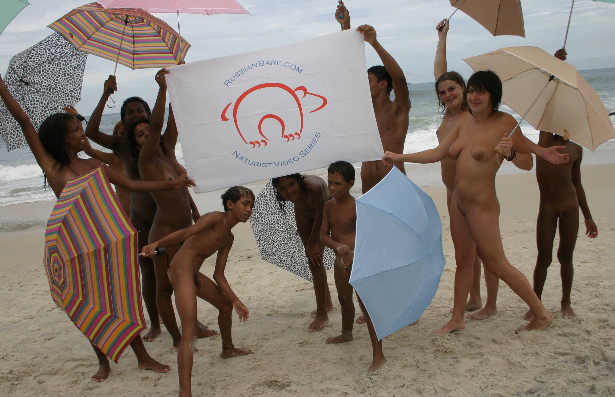 Pure Nudism Images The Flags and Nudist Sand - 2