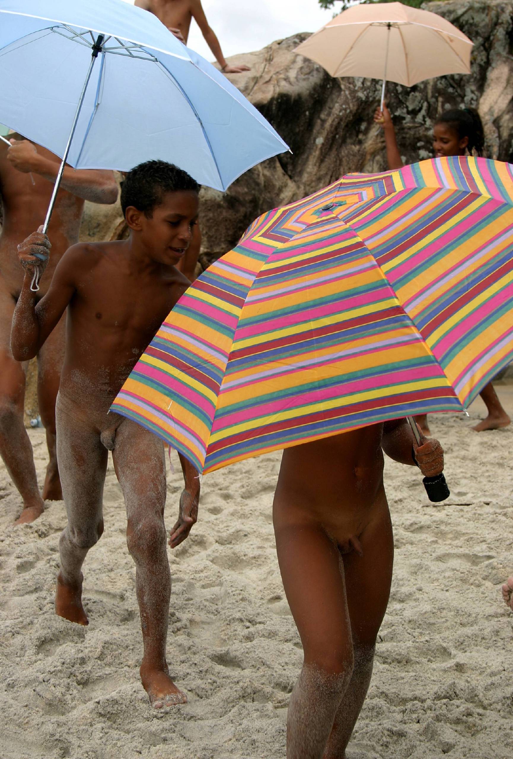 Pure Nudism The Umbrella Beach Run - 2